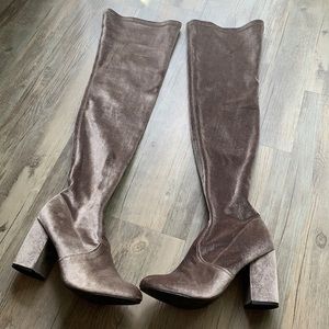 Steve Madden Emotion Velvet Knee High Boots